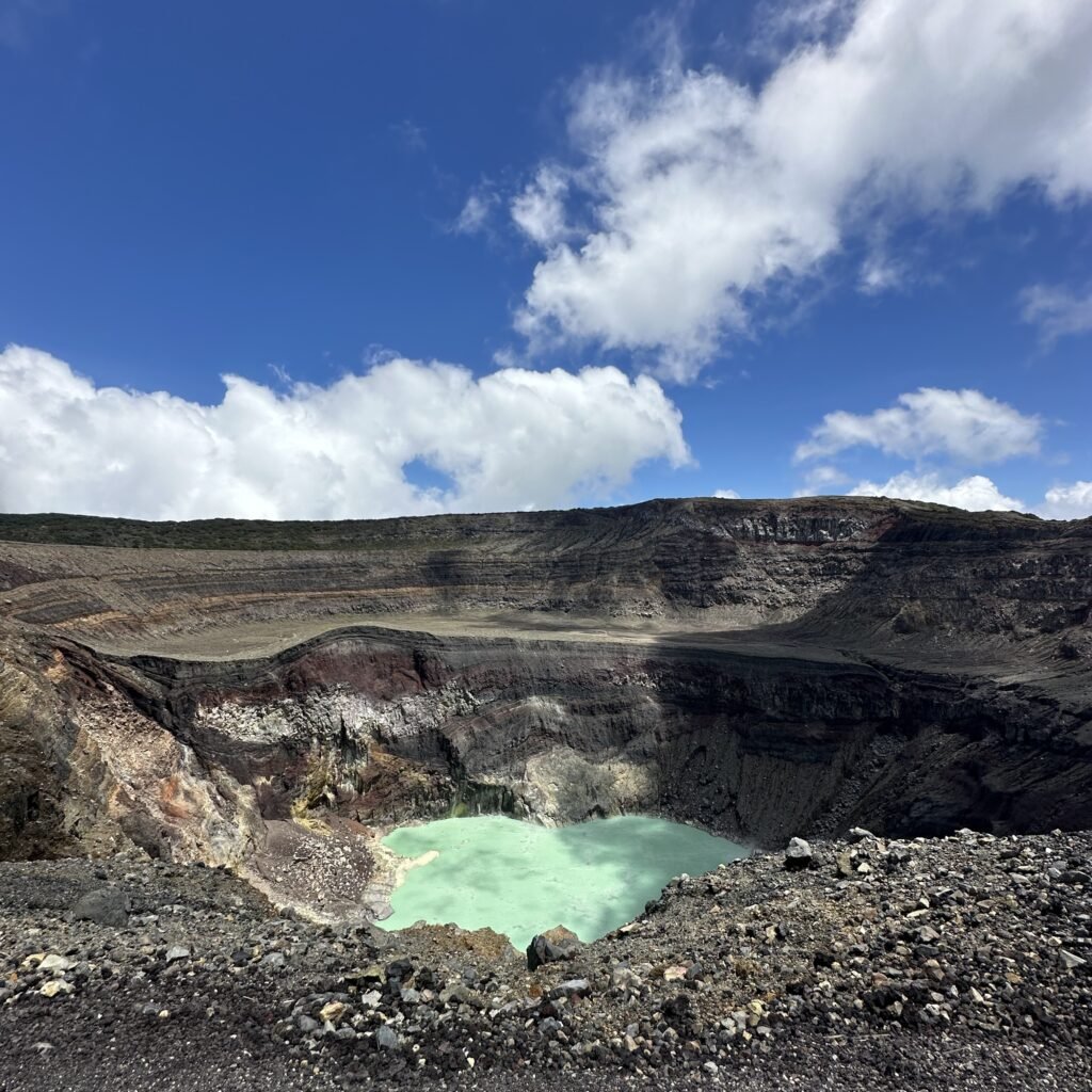 Volcanic crater lake in El Salvador